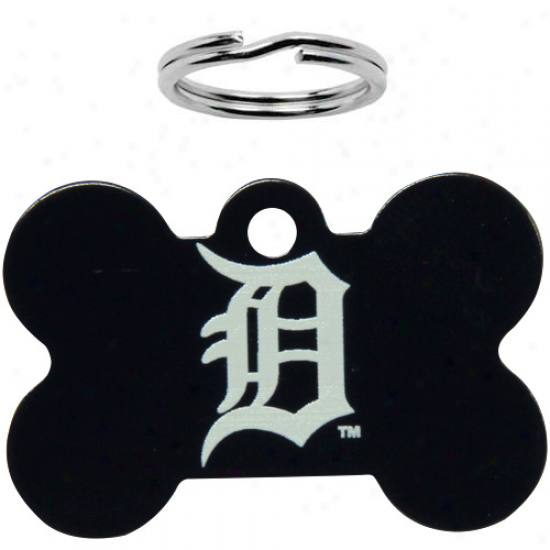 Detroit Tigers Bone Engravable Pet Id Tag