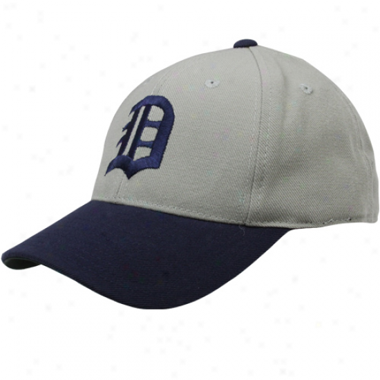 Detroit Tigers Gray 1930 Throwback Cooperstown Fitted Hat