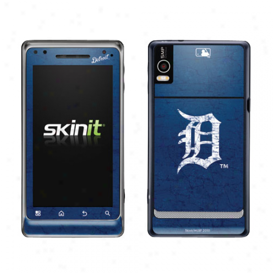 Detroit Tigers aNvy Blue Droid 2 Distressed Skin