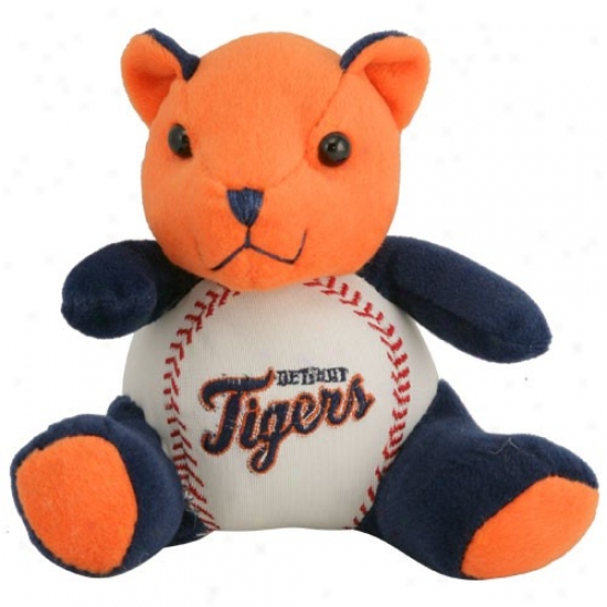 Detroit Tigers Plush Cheering Baseball Bear