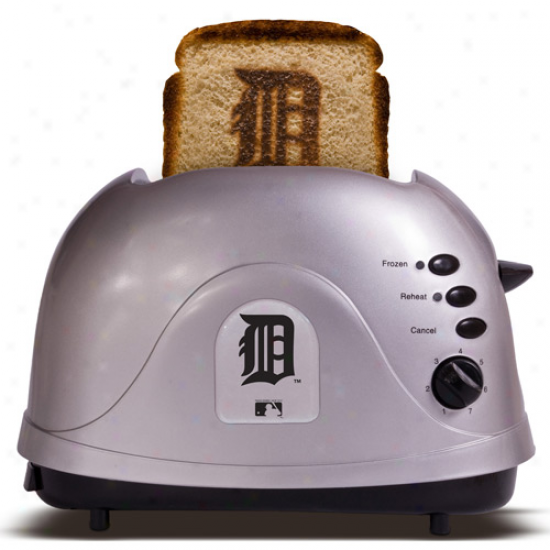 Detroit Tigers Silver Team Logo Pro Toaster