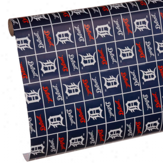 Detroit Tigers Spirit Block Wrapping Paper  -