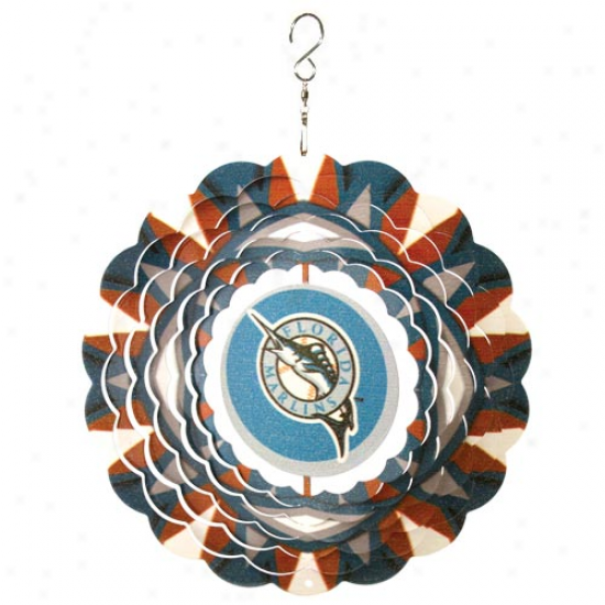 Florida Marlins 10'' Team Logo Designer Wind Spinner