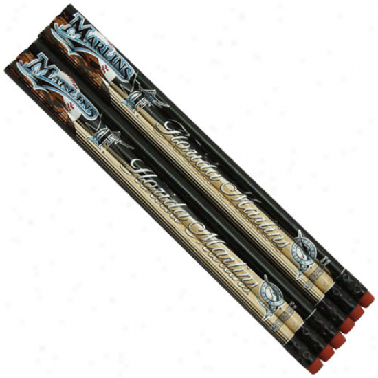 Florida Marlins 6-pack Team Logo Pencils