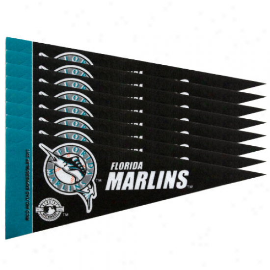 Florida Marlins 8 Pack Mini Pennant Set