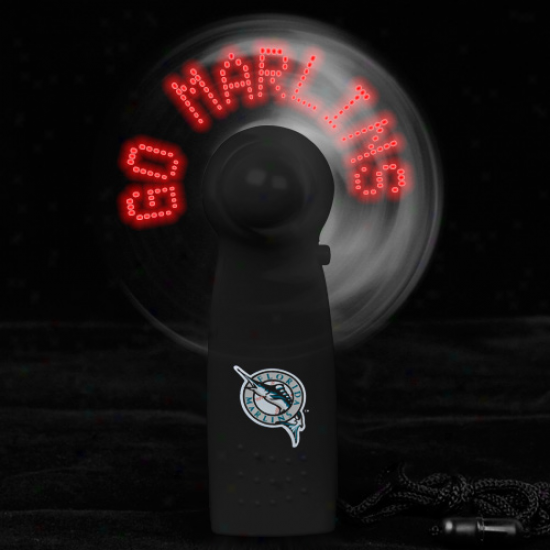 Florida Marluns Light-up Handheld Message Fan