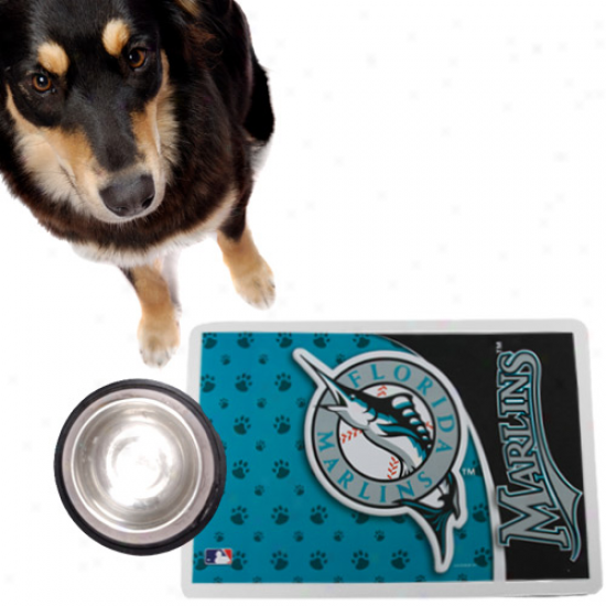 Florida Marlins Teal Pet Mat