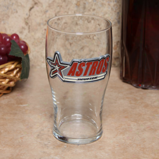 Houston Astros 16oz. Pewter Logo Pub Glass