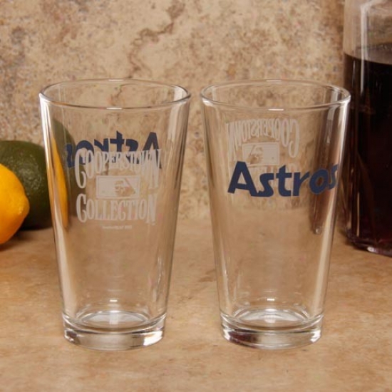 Houston Astros 2-pack 16oz. Cooperstown Glasses