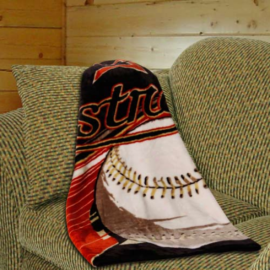 "houston Astros 48"" X 60"" Crimson Retro Royal Plush Blanket Throw"