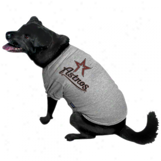 Houston Astros Ash Logo Pet T-shiet