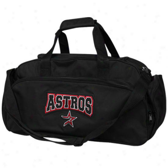 Houston Astros Black Domestic Duffel Bag