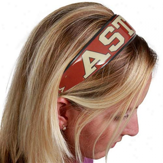 Houston Astros Brick Red Large Domed Headband