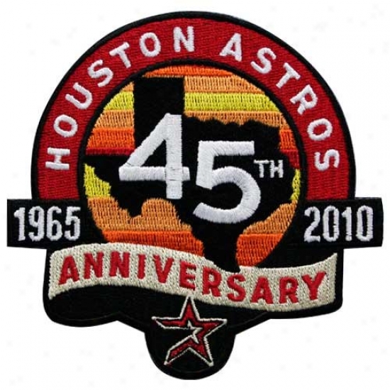 Houston Astros Embroidered 45th Anniversary Collectible Patch