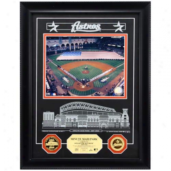 Houston Astros Minute Maid Park Archival Etched Glass Photomint