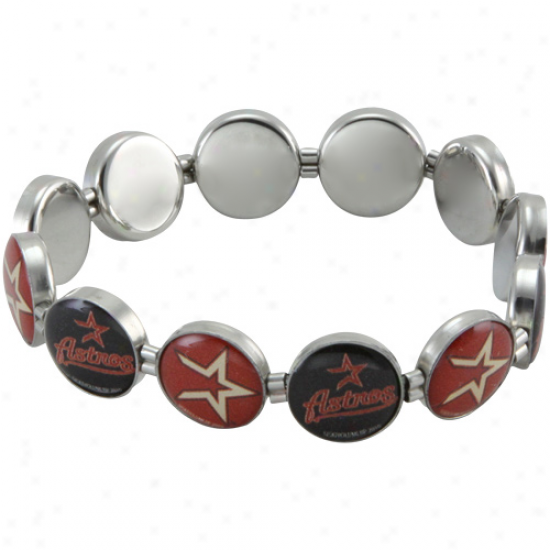 Houston Astros Team Logo Attraction Beaded Bracelet