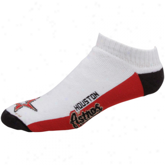 Houston Astros White Tinge Block Ankle Socks