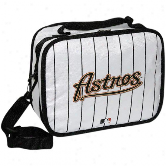 Houston Astros White Pinstripe Insulated Mlb Lunch Box