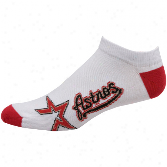 Houston Astros White Taem Logo Ankle Socks