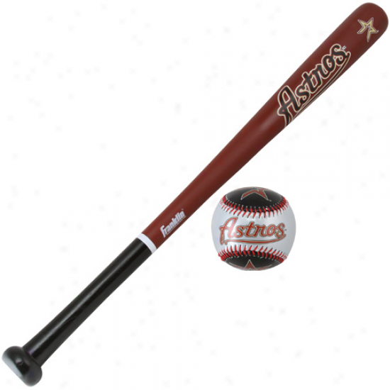 Houston Astros Wood Bat & Soft Striks Baseball eSt