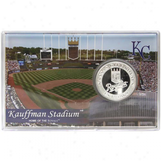 Kansas City Royals Kauffmaan Stadium Silver Coin Card