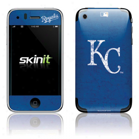 Kansas City Royals Noble Blue Iphone 3g/3gs Disteessed Skin
