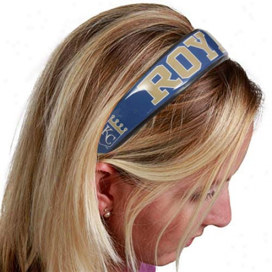 Kansas City Royals Royal Blue Large Domed Headband