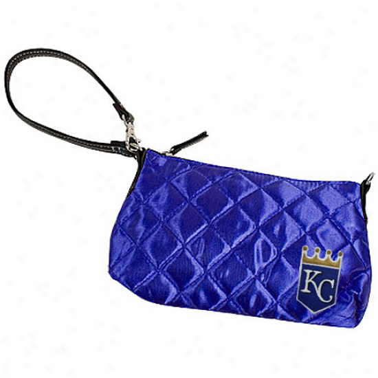 Kansas City Royals Royal Blue Quilted Wristlet Purse