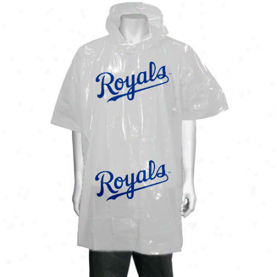 Kansas City Royals White Short Sleeve Poncho
