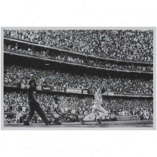 L.a. Dodgers 16'' X 24'' Walk Off Grandd Slam Hobrecht Print