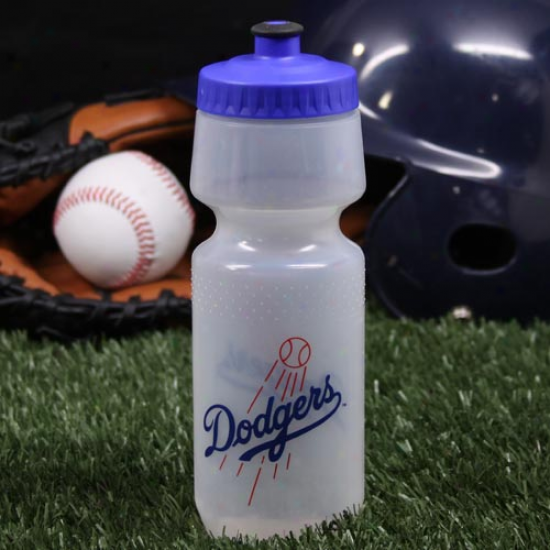 L.a. Dodgers 24oz. Clear Wide Mouth Plastic Sports Bottle