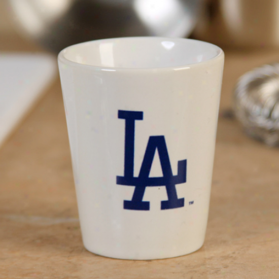 L.a. Dodgees 2oz. Souvenir Ceramic Shot Glass