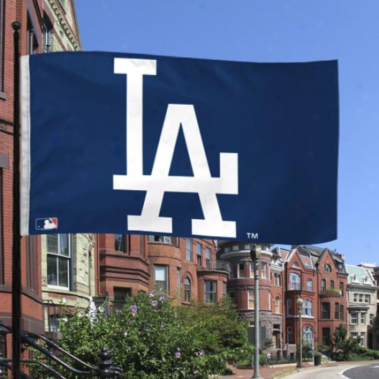 L.a. Dodgers 3' X 5' Royal Blue Logo Flag