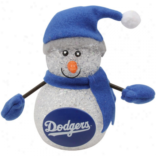 L.a. Dodgers 4'' Light-up Tabletop Snowman