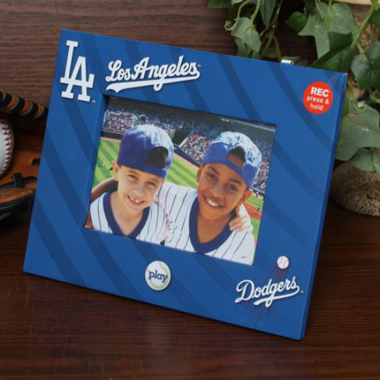 L.a. Dodgers 4'' X 6'' Royal Blue Talking Picture Frame