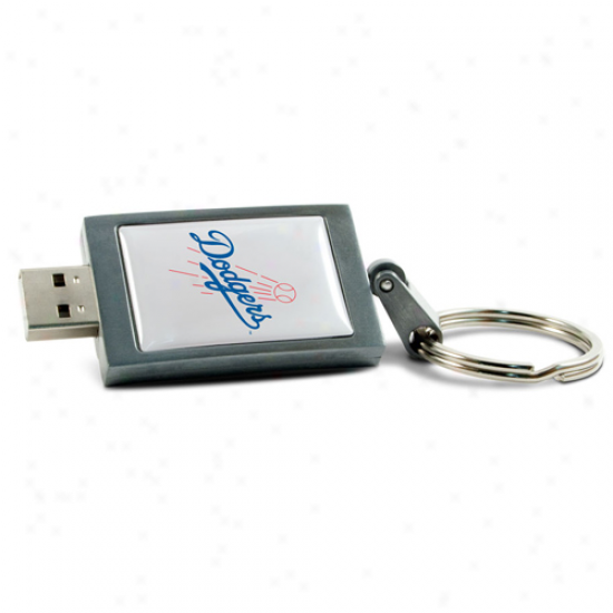 L.a. Dodgers 8gb Usb Slang Drive Keychain