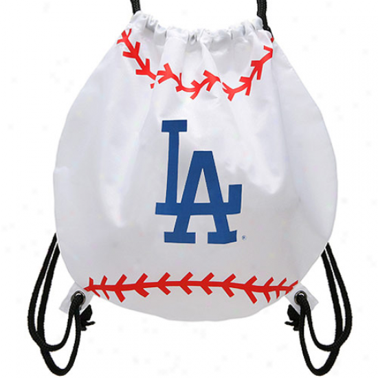 L.a. Dodgers Baseball Drawstring Backpack