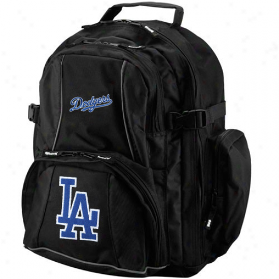 L.a. Dodgers Black Trooper Backpack