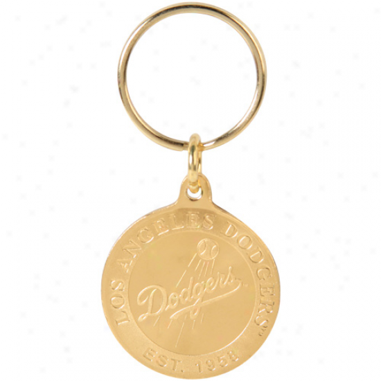 L.a. Dodgers Bronze Coin Keyhain