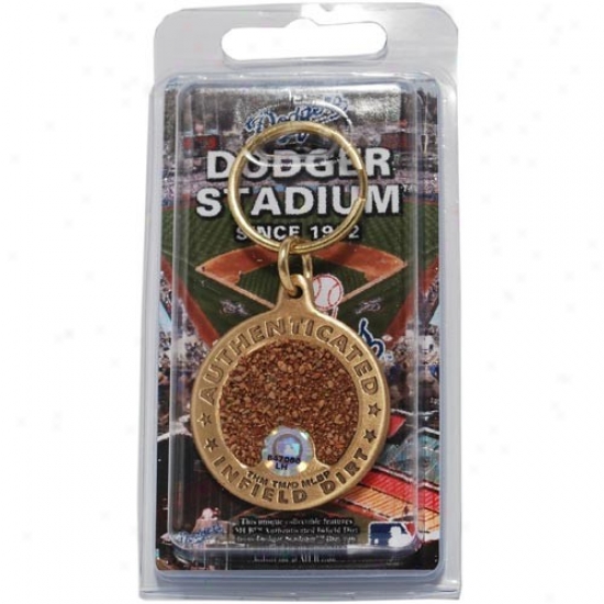 L.a. Dodgers Dodger Stadium Bronze Infield Dirt Keychain