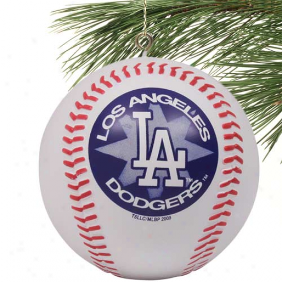 L.a. Dodgers Home Run Mini Replica Baseball Ornament