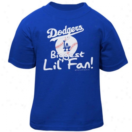 L.a. Dodgers Infant Royal Blue Biggest 'lil Fan T-shirt