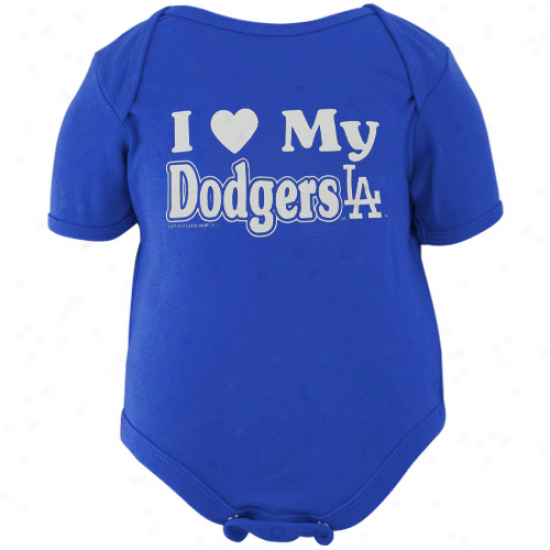 L.a. Dodgers Infant Royal Blue I Heart My Team Creeper