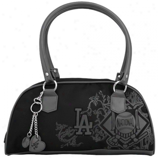 L.a. Dodgers Ladies Black Caprice Handbag