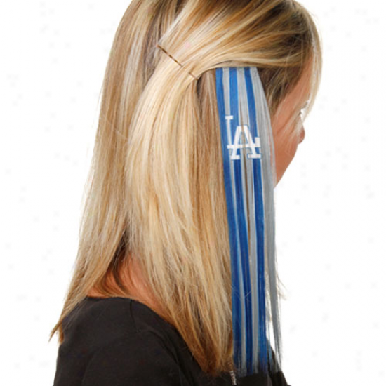 L.a. Dodgers Ladies Dodger Blue-gray Sports Extension Hair Cljps