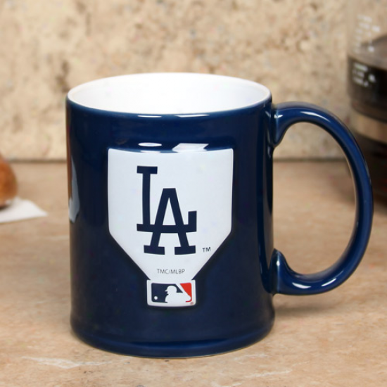 L.a. Dodgers Navy Bule 11oz. Ceramic Sculpted Mug