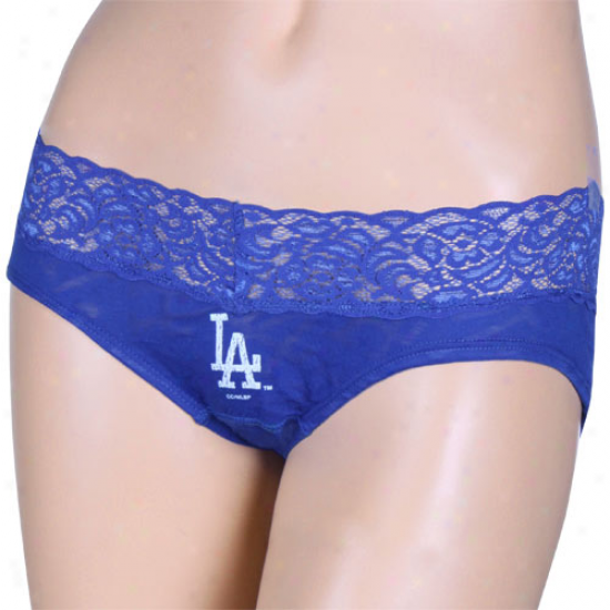 L.a. Dodgers Royal Blue Burnout Team Name Panties