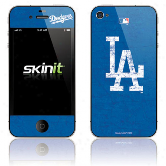 L.a. Dodgers Royal Blue Iphone 4 Distressed Skin