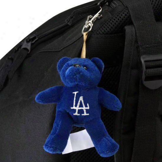 L.a. Dodgers Royal Blue Plush Bear Keychain