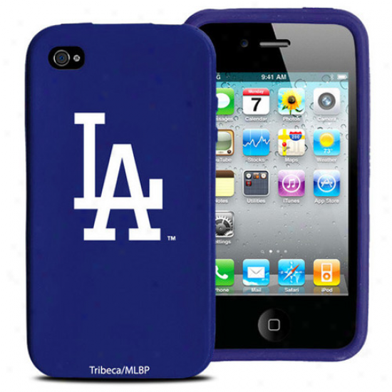 L.a. Dodgers Royal Azure Silicone Iphone 4 Case